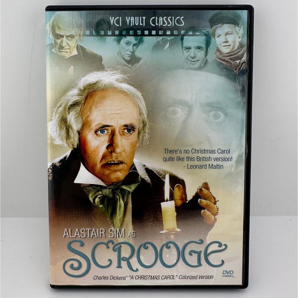 Scrooge DVD 1951 Alastair Sim A Christmas Carol VCI Vault Classics Colorized